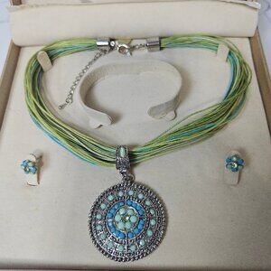 Jean Marc Earrings and Necklace Jewelry Set